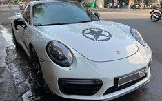 1 trong 3 chiếc xe Porsche 911 Turbo S của Đặng Lê Nguyên Vũ bất ngờ tái xuất tại Sài thành
