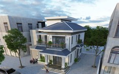Mẫu thiết kế biệt thự 2 tầng 8,5x12m phong cách hiện đại