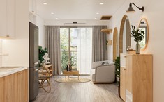 Thiết kế nội thất chất lừ trong căn hộ 51m2
