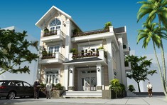 Mẫu biệt thự 3 tầng được thiết kế dành cho gia đình 3 thế hệ