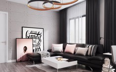 Căn hộ 3 phòng ngủ với thiết kế nội thất sang trọng hiện đại