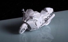 Theo dõi người Nhật chế tạo mô hình Suzuki Hayabusa GSX 1300R bằng giấy với độ chi tiết phi thường