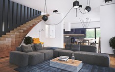 Các mẫu phòng khách đẹp có cầu thang đang dẫn đầu xu hướng hiện nay
