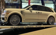 Rolls-Royce Cullinan độ Mansory duy nhất Việt Nam lên chuyến xe cận Tết về Hà Nội du Xuân