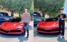Video: Đức Huy cùng con trai trải nghiệm siêu xe Ferrari SF90 Stradale mới ra biển số