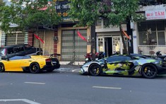 Cặp siêu xe Lamborghini của 2 người con Gia Lai dạo phố đầu Xuân Nhâm Dần