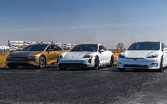 Porsche Taycan Turbo S "thua đứt đuôi" trước hai đối thủ Tesla Model S Plaid và Lucid Air
