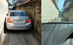 Video: Nữ tài xế cụp cả hai gương của chiếc Honda Civic, chạy qua ngõ rộng chưa đến 2 m
