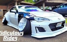 Ngắm chiếc Subaru BRZ độ gầm cách mặt đất chỉ 2,5 cm, góc bánh xe âm độ kỳ lạ có một không hai