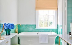 6 ý tưởng thiết kế rèm phòng tắm tạo cảm giác như spa