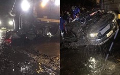 Quảng Ninh: Xe bán tải Ford Ranger bẹp dúm dưới bánh xe chở than 130 tấn, 3 người thương vong