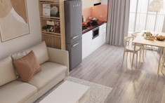 Thiết kế nội thất hiện đại nhẹ nhàng cho căn hộ 76m2