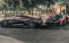 Koenigsegg Regera cùng dàn siêu xe cực khủng của đại gia quận 12 lên xe cứu hộ ra Đà Nẵng