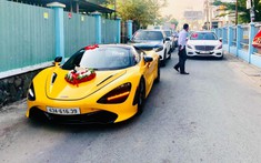 McLaren 720S Spider màu vàng độc nhất tại Việt Nam làm xe hoa ở huyện Long Điền