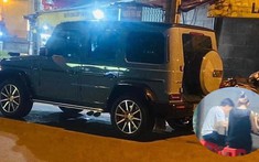Xuất hiện hình ảnh Cường "Đô-la" lái Mercedes-AMG G63 chở vợ đi ăn tối ở vỉa hè trong lúc drama bất ngờ ập xuống