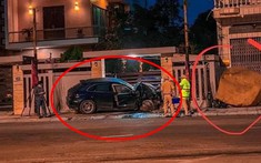 Video quay khoảnh khắc xe Porsche đâm thẳng vào nhà dân lúc rạng sáng ở tỉnh Quảng Ninh