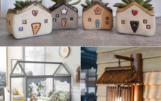 Trang trí không gian sống với hình ảnh ngôi nhà thú vị