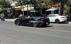 Lamborghini Gallardo LP570-4 Spyder Performante siêu hiếm tại Việt Nam lăn bánh tại Phan Thiết với bộ áo mới