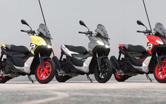 Xe ga thể thao sắp về Việt Nam Aprilia SR GT 200 có giá khoảng 115 triệu đồng tại Malaysia