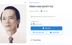 Hình ảnh NFT ông Trịnh Văn Quyết được bán trên sàn OpenSea với giá 390 triệu đồng
