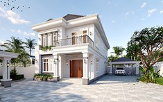 Tư vấn thiết kế biệt thự sân vườn 2 tầng 4 phòng ngủ