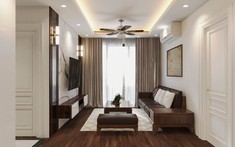 Không gian tân cổ điển sang trọng trong căn hộ 3 phòng ngủ