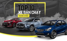10 mẫu ô tô bán chạy nhất Việt Nam tháng 3/2022: VinFast Fadil không chỉ quay trở lại mà còn “ẵm” luôn vị trí số 1