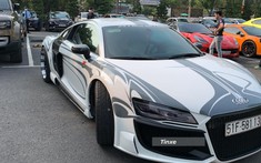 "Ngựa vằn" Audi R8 độ body kit hơn 1,5 tỷ đồng của dân chơi xe Sài thành