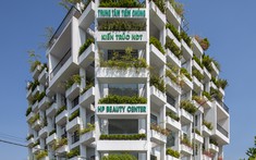 Tổ hợp văn phòng, căn hộ có mặt tiền độc đáo với những bồn cây sole tại Bắc Ninh