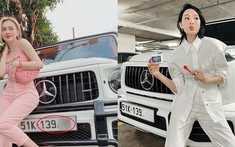 Cặp đôi xe Mercedes-AMG G63 của Trang Nemo và Hiền Hồ có nhiều điểm trùng hợp, cả 2 đều chỉ mới 9X