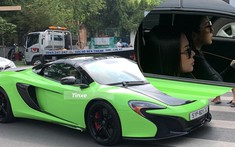 Hot girl 9X Jessie Lương cầm lái McLaren 650S Spider tham dự hành trình siêu xe cùng các đại gia khác