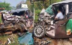 Video hé lộ khoảnh khắc ô tô con Ford Fiesta đối đầu xe tải tại Sơn La khiến 3 người thương vong