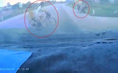 Video: Ô tô tông liên hoàn 2 cháu bé sang đường và 2 người phụ nữ đang đứng nói chuyện tại Thanh Hóa