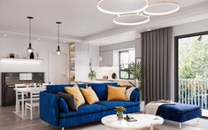 Dấu ấn nội thất hiện đại nhẹ nhàng trong căn hộ 2 phòng ngủ