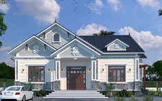 Tư vấn thiết kế nhà vườn 1 tầng mái Thái trên đất rộng 1.000m2
