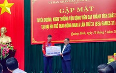 Đất Xanh Miền Trung khen thưởng 130 triệu đồng cho đoàn thể thao tỉnh Quảng Bình