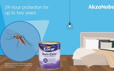 AkzoNobel ra mắt dòng sơn phủ có thể chống muỗi