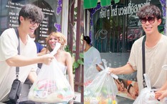 Nathan Lee làm từ thiện tại Thái Lan: Rạng ngời bất chấp nắng nóng, có một nghĩa cử khiến fan ấm lòng