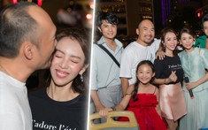 Thu Trang - Tiến Luật tình tứ ôm hôn trên chuyến xe bus giao lưu đoàn phim 'Dân chơi không sợ con rơi'