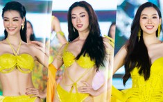 Lương Thùy Linh - Kiều Loan - Tường San diễn bikini 'bỏng mắt' cùng Top 38 Miss World Vietnam 2022