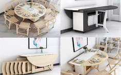 5 mẫu bàn ăn thông minh gấp gọn, giá rẻ dành cho mọi nhà