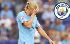 Erling Haaland bỏ lỡ không tưởng khiến Pep Guardiola ôm hận