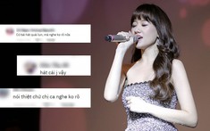 Công khai bị liệt nửa mặt, Hari Won càng khiến fans lo lắng vì giọng hát 'tụt dốc'