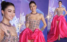 Hoa hậu Lương Thùy Linh đầy quyền lực, tỏa sáng rực rỡ trên thảm đỏ trước thời khắc chia tay nhiệm kỳ