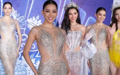Tiểu Vy đẹp sắc sảo với váy xuyên thấu, chiếm trọn spotlight thảm đỏ 'Miss World Vietnam 2022'