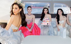 Miss Grand Thùy Tiên đón tuổi mới trên du thuyền triệu đô, khách mời toàn hoa hậu Việt Nam, quốc tế đình đám