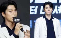Ra mắt phim mới, Hyun Bin cười ngại ngùng khi nói về cuộc sống hôn nhân