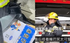 Cậu bé vứt balo chứa bài tập vào đám cháy để tiêu hủy, trớ trêu anh lính cứu hỏa lại 'cứu' nguyên vẹn
