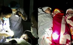 Ca sinh ba hi hữu ở Quảng Trị: Bệnh viện mất điện đột ngột, bác sĩ rọi đèn pin hộ sinh cho sản phụ