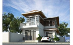 Thích mê mẫu biệt thự 2 tầng mái Thái phong cách hiện đại